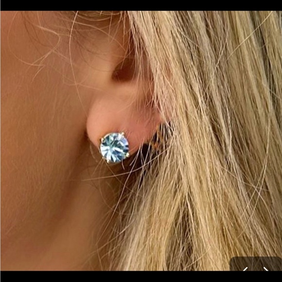Impression Studs - Blue - with gold base by Park Lane - Picture 2 of 8